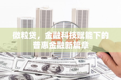 始兴微粒贷，金融科技赋能下的普惠金融新篇章