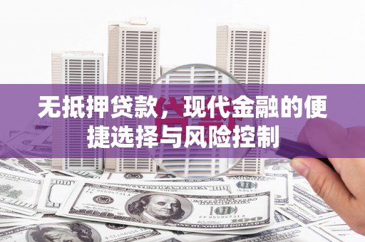 始兴无抵押贷款，现代金融的便捷选择与风险控制