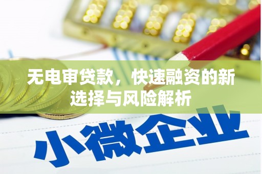 始兴无电审贷款，快速融资的新选择与风险解析