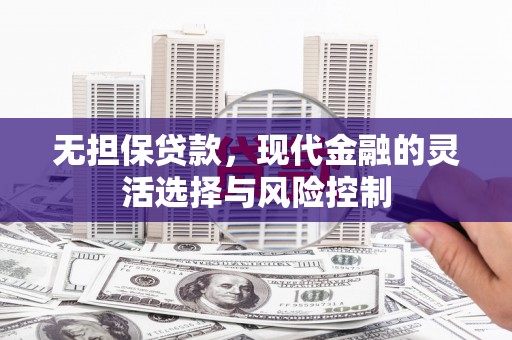 始兴无担保贷款，现代金融的灵活选择与风险控制