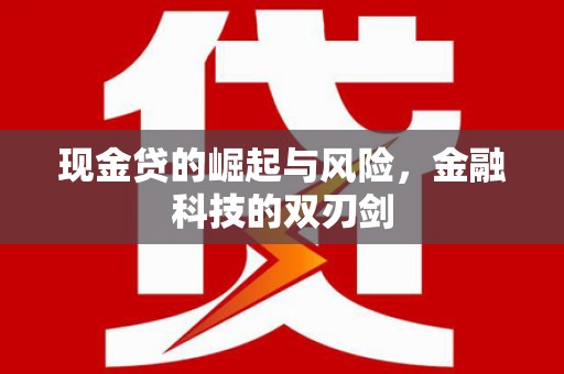 始兴现金贷的崛起与风险，金融科技的双刃剑