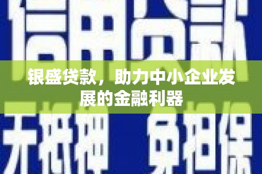 始兴银盛贷款，助力中小企业发展的金融利器