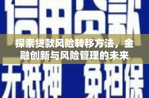 始兴探索贷款风险转移方法，金融创新与风险管理的未来