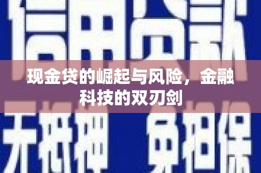 始兴现金贷的崛起与风险，金融科技的双刃剑