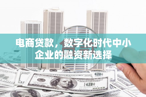 始兴电商贷款，数字化时代中小企业的融资新选择
