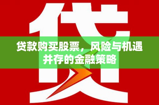 始兴贷款购买股票，风险与机遇并存的金融策略