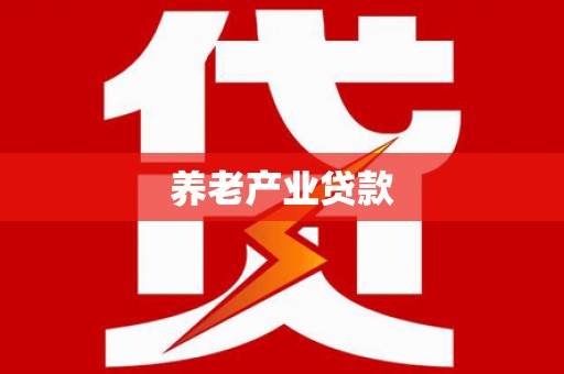 始兴养老产业贷款
