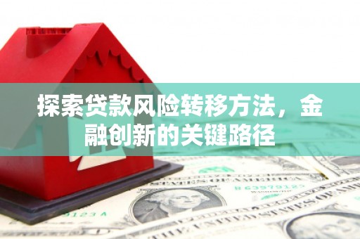 始兴探索贷款风险转移方法，金融创新的关键路径