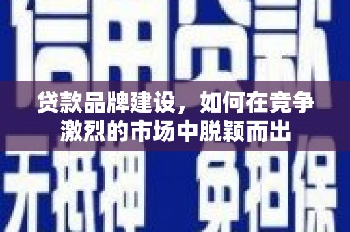 始兴贷款品牌建设，如何在竞争激烈的市场中脱颖而出