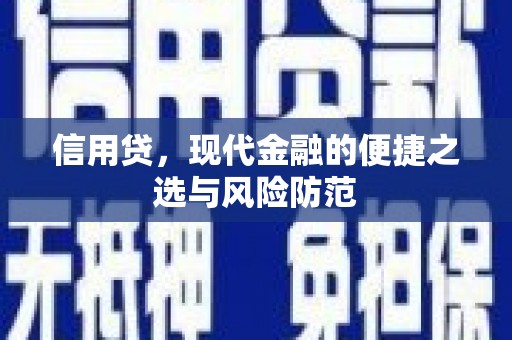 始兴信用贷，现代金融的便捷之选与风险防范