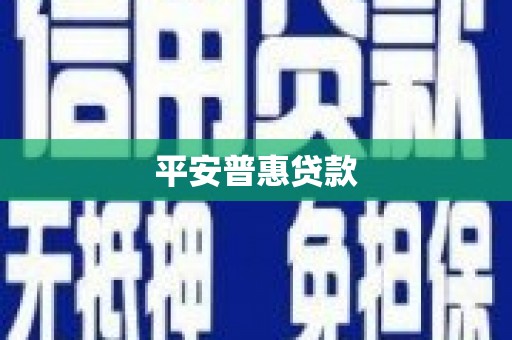 始兴平安普惠贷款