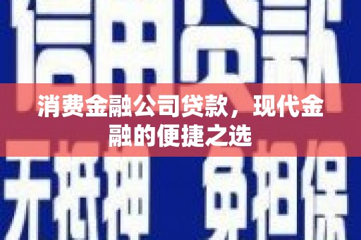 始兴消费金融公司贷款，现代金融的便捷之选