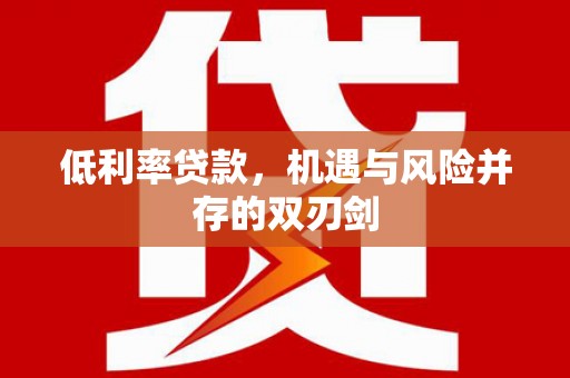 始兴低利率贷款，机遇与风险并存的双刃剑